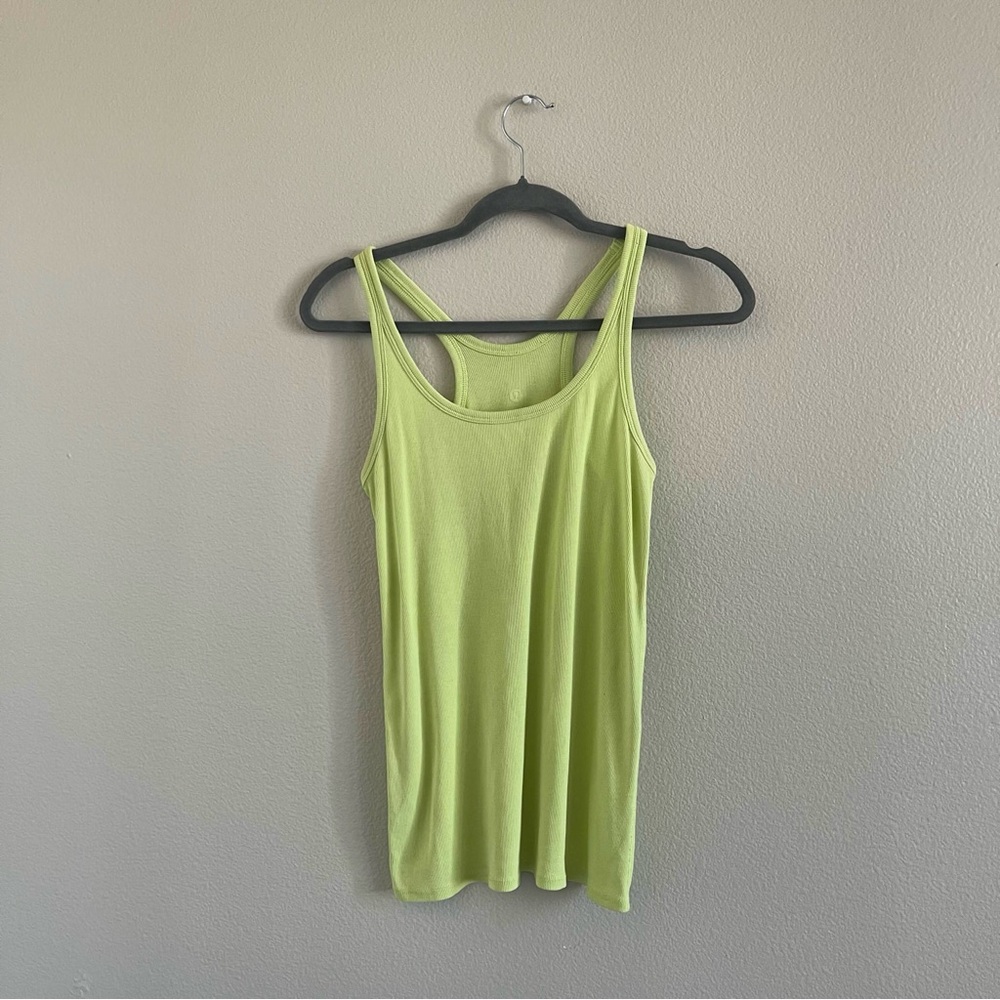 Lululemon Athletica Neon Green Tank Top